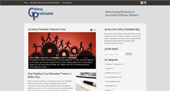 Desktop Screenshot of gettingpredictable.com